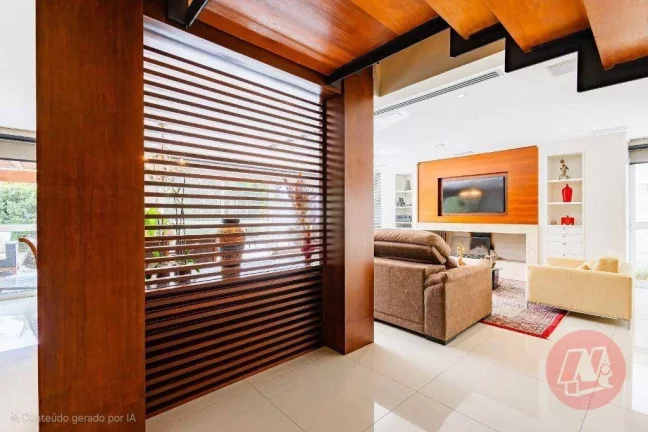 Imagem Casa de 310 m² com e suítes, 6 banheiros, 4 vagas, piscina e infraestrutura.