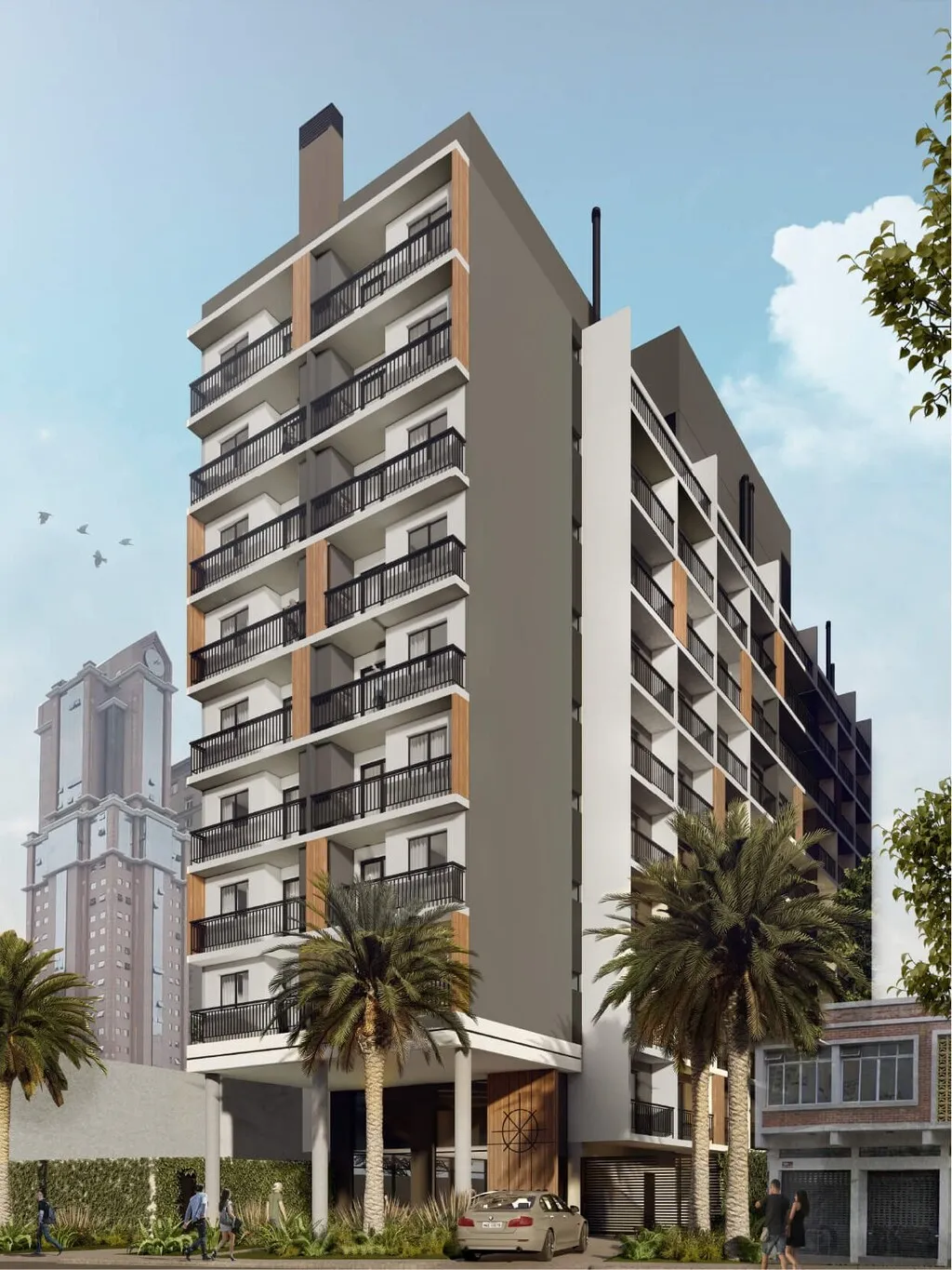 Foto do imóvel Apartamento à venda no Centro de Curitiba-PR: 1 quarto, 1 banheiro, 1 vaga de garagem, 33,56 m² de área.