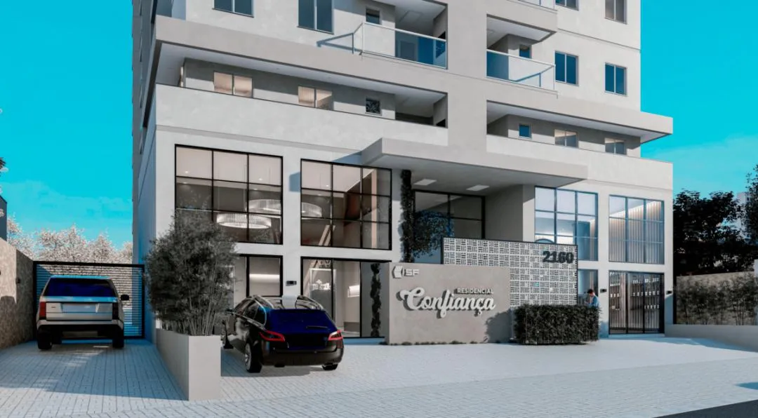 Imagem Apartamento em Construção com Churrasqueira na sacada no Bairro Cancelli, Cascavel - Venda