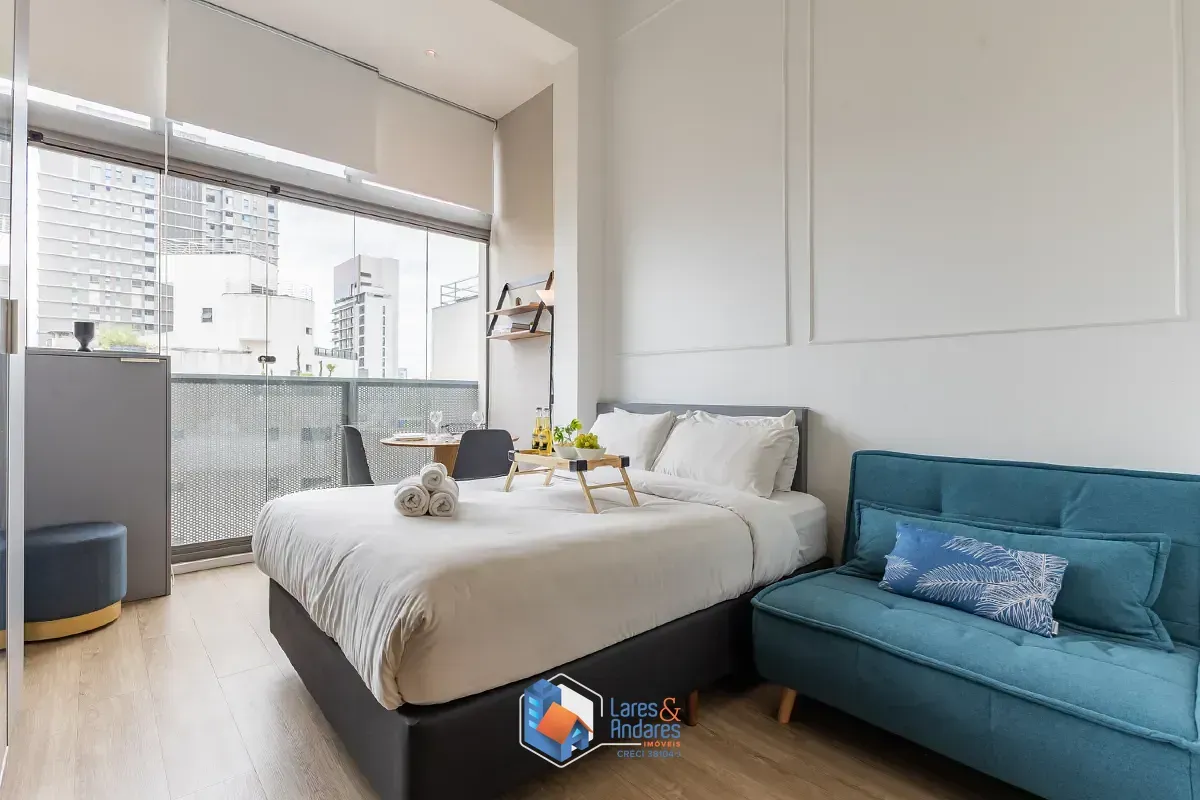 Imagem Studio para venda e locação em Moema com 1 quarto, 27m²