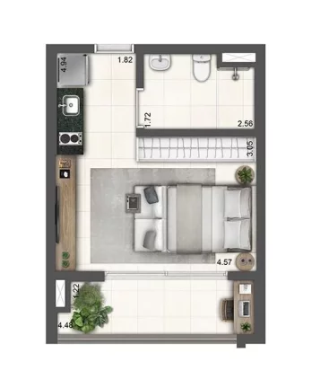 Imagem GRAND SQUARE PRAÇA DA ÁRVORE - LAVVI - Studios de 32m² (NR), a 350m da Estação Praça da Árvore!