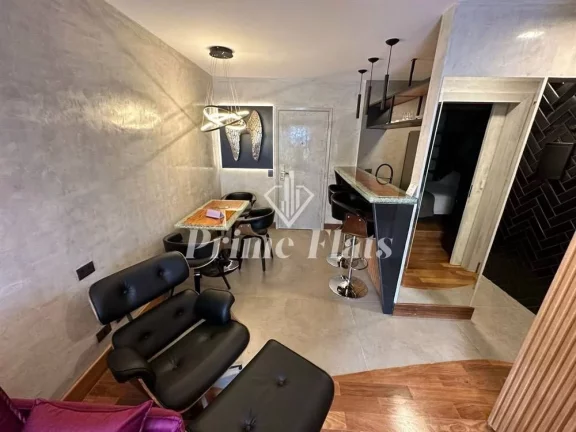Imagem Flat disponível para venda no Flat London Residence Service no Jardim Paulista, com 42m², 1 dormitório e 1 vaga de garagem