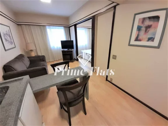Imagem Flat disponível para venda no Le Premier, com 28m², 1 dormitório e 1 vaga