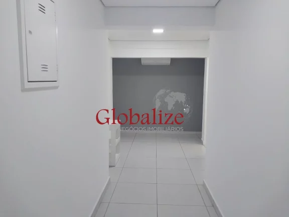 Imagem Sala comercial de 80,00 m² no Boqueirão, Santos-SP! Espaço com 4 salas, 2 banheiros, 1 vaga de garagem e 4 aparelhos de ar condicionado.