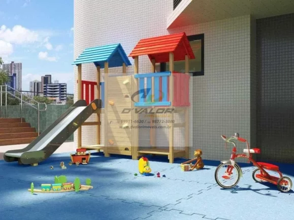 Imagem Vendo Apartamentos de 80,22 à 87,02m², com 3 quartos s/ 1 suíte, sala p/ 2 ambientes e 2 vagas