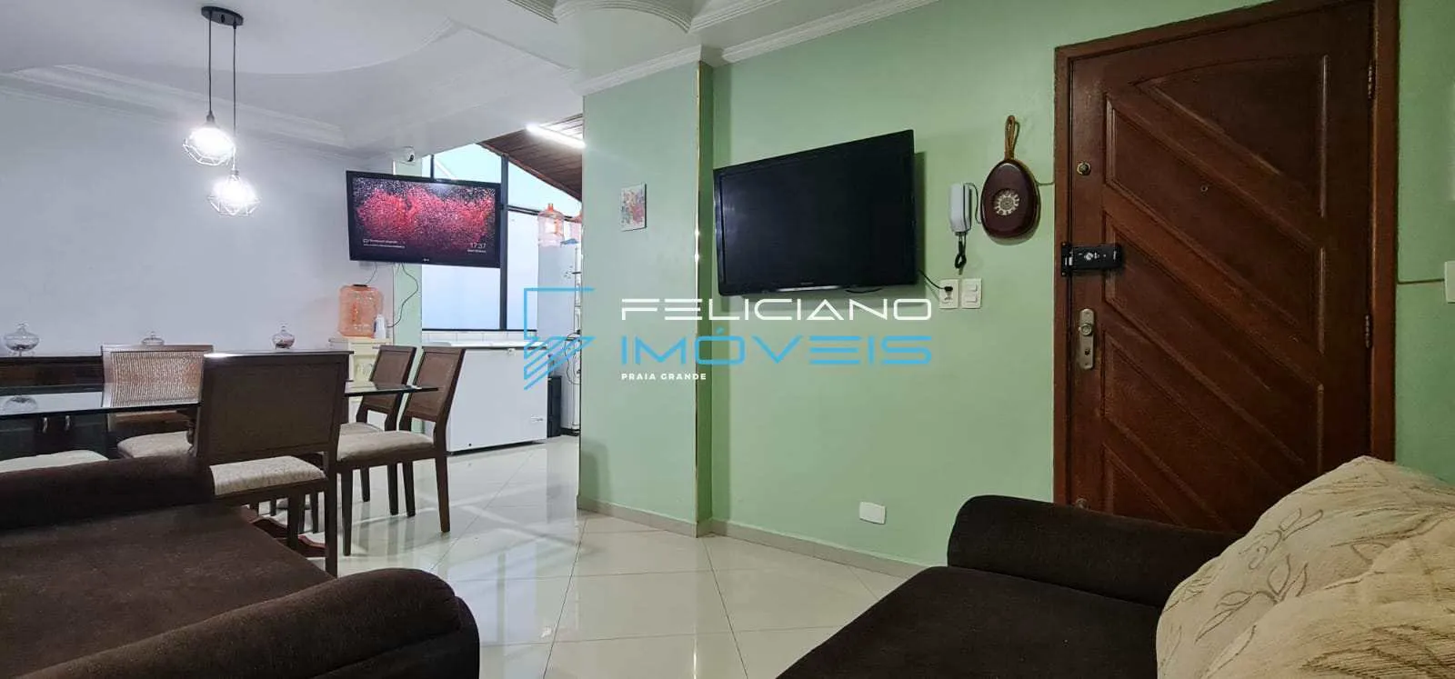 Imagem Apartamento com 3 dorms, Ocian, Praia Grande - R$ 700 mil, Cod: 1574