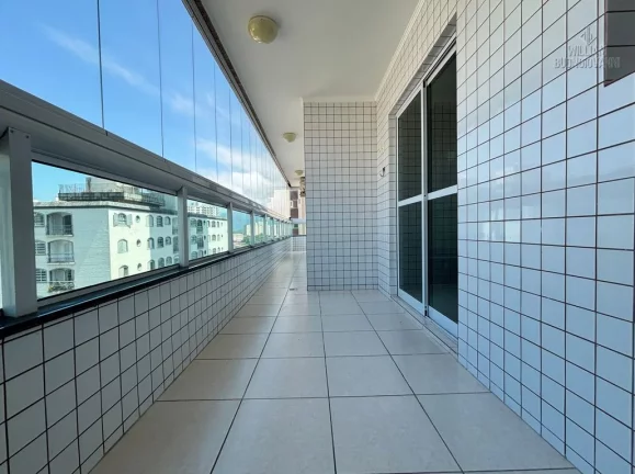 Imagem Apartamento em Praia Grande, com 2 quartos, 1 suíte, e uma sacada gourmet,80 m².