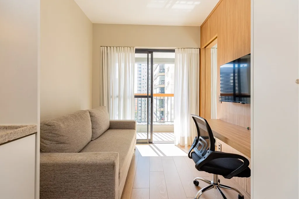 Imagem Studio à venda em São Paulo, Brooklin Paulista, com 1 quarto, 28m2