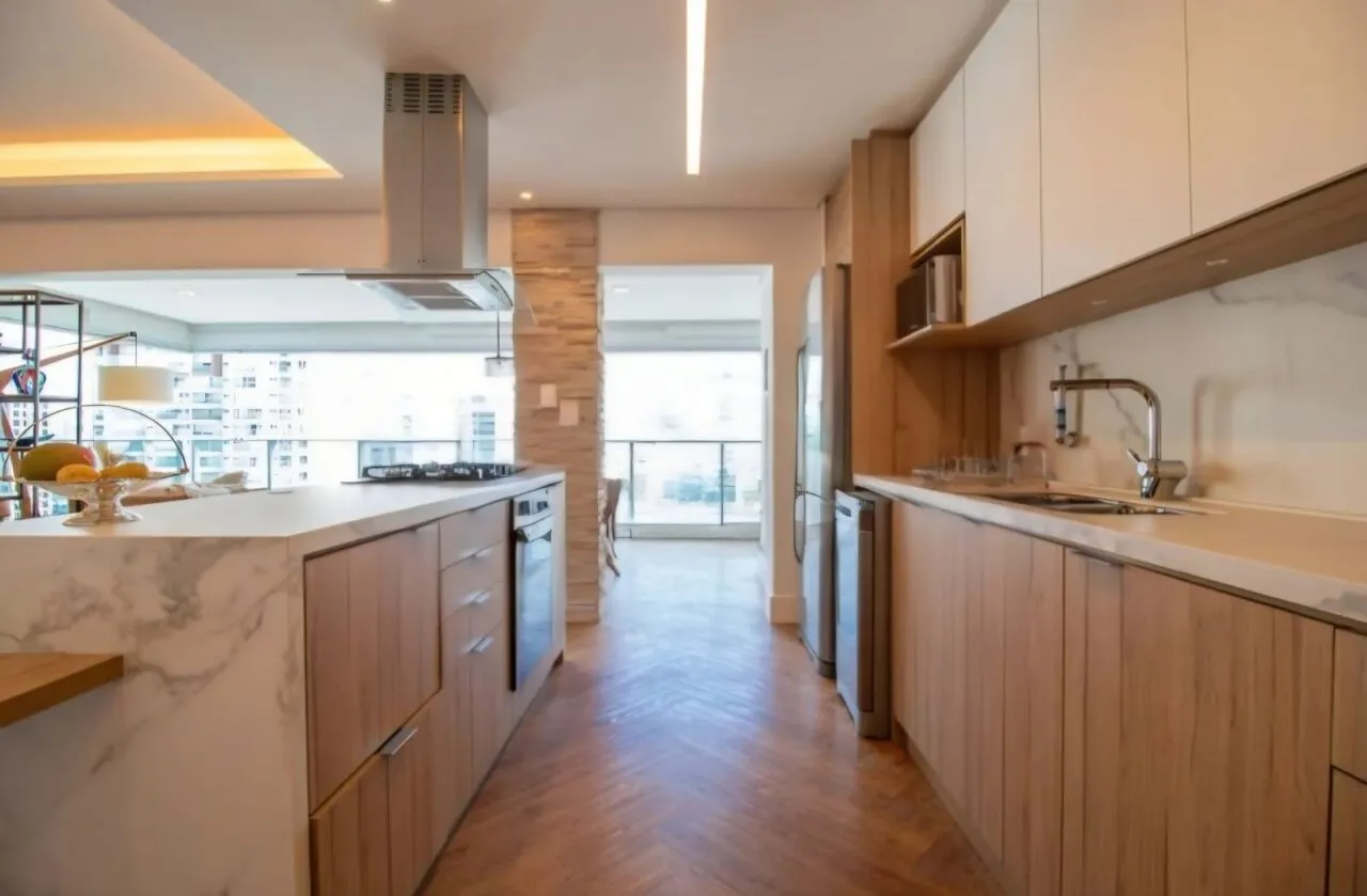 Imagem Apartamento mobiliado à venda no Brooklin com 132m², 2 suítes