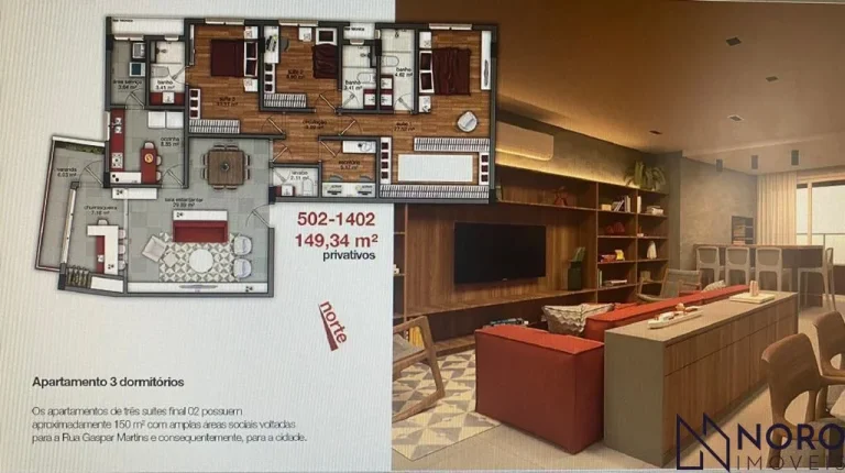 Imagem Oportunidade Única! Apartamento Novo de Alto Padrão no Centro de Santa Maria