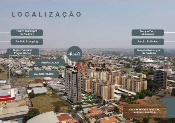 Imagem Apartamento com 2 dormitórios à venda, 80 m² por R$ 681.354,94 - Morumbi - Paulínia/SP