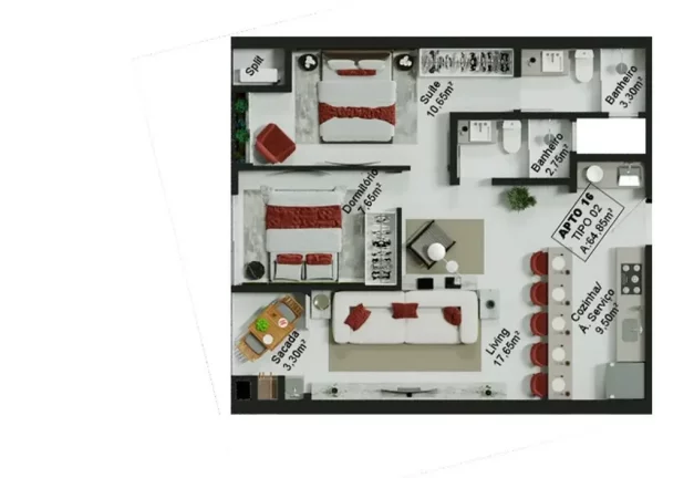 Imagem Paradise Home Flats - Apartamento à venda no bairro Centro - Itapema/SC