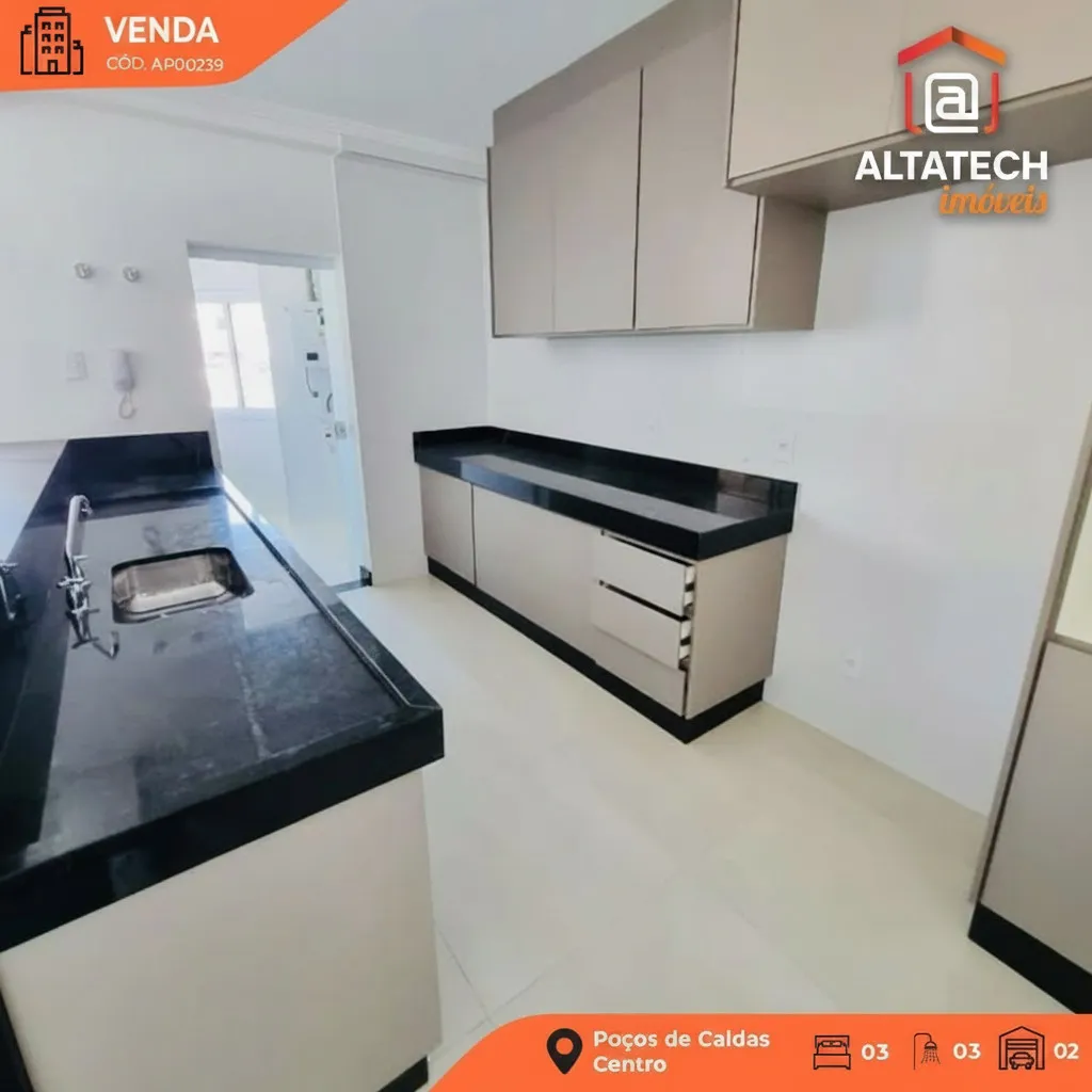 Imagem Apartamento 3 suítes à venda em Centro, Poços de Caldas