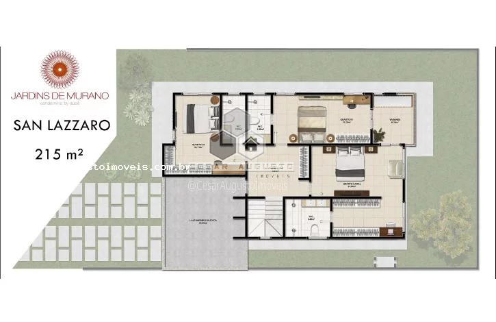 Imagem Jardins de Murano - Casas duplex em Alto Padrão no Eus?(C)bio