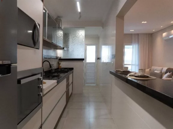 Imagem Apartamento com 3 dormitórios à venda, 119 m² por R$ 950.000,00 - Canto do Forte - Praia Grande/SP