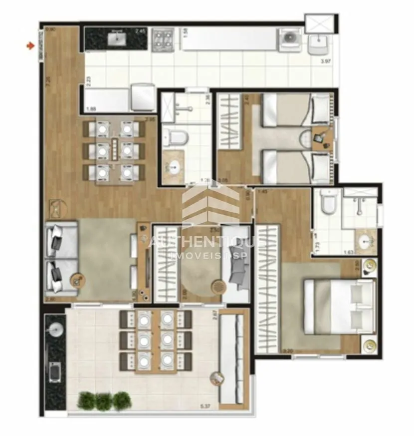 Imagem Class Varanda Mariana - Apartamento à venda no bairro Chácara Inglesa - São Paulo/SP, Zona Sul