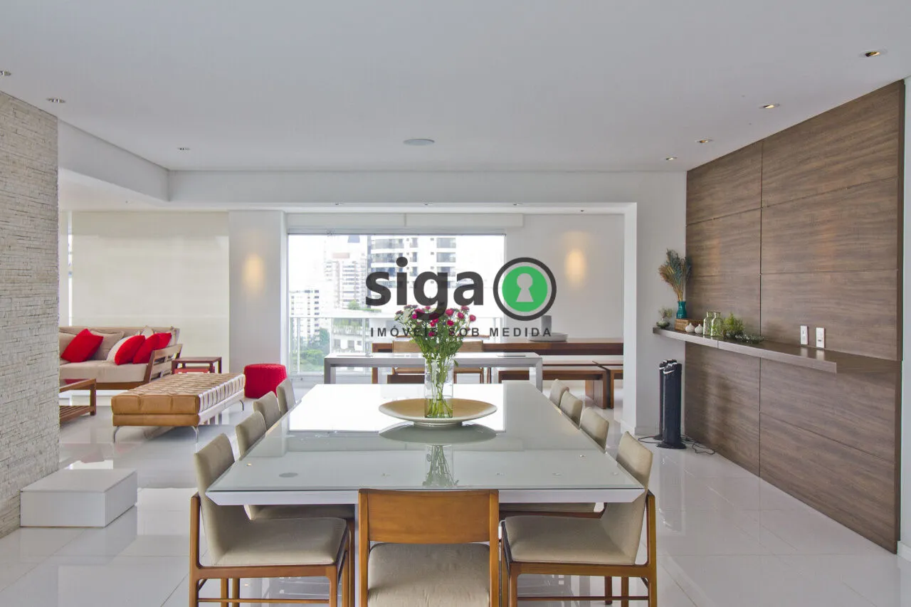 Imagem partamento De Luxo Mobiliado À Venda No Campo Belo | 442 m² | Andar Alto | 4 Suítes | 6 Vagas | Club