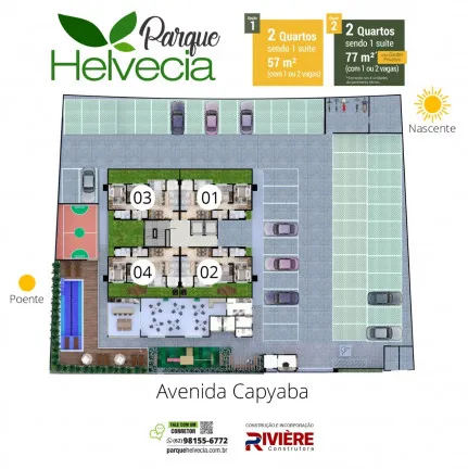 Imagem Apartamento com 2 Quartos à Venda, 54 m² em Jardim Helvécia - Aparecida de Goiânia