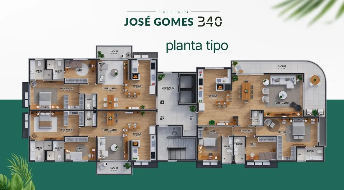 Imagem Apartamento no bairro Tristeza com 2 suítes e 2 vagas (conclusão em 2028)