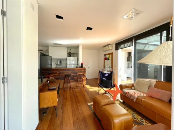 Imagem Cobertura à venda em São Paulo-SP, Pinheiros: 2 quartos, 1 suíte, 1 sala, 2 banheiros, 3 vagas, 123m². Confira!