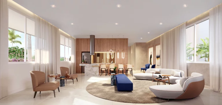 Imagem apartamento 113m,2 suítes, terraço gourmet integrado ao living,2 vagas, sauna, quadra poliesportiva, piscina, brinquedoteca, academia, salão de jogos