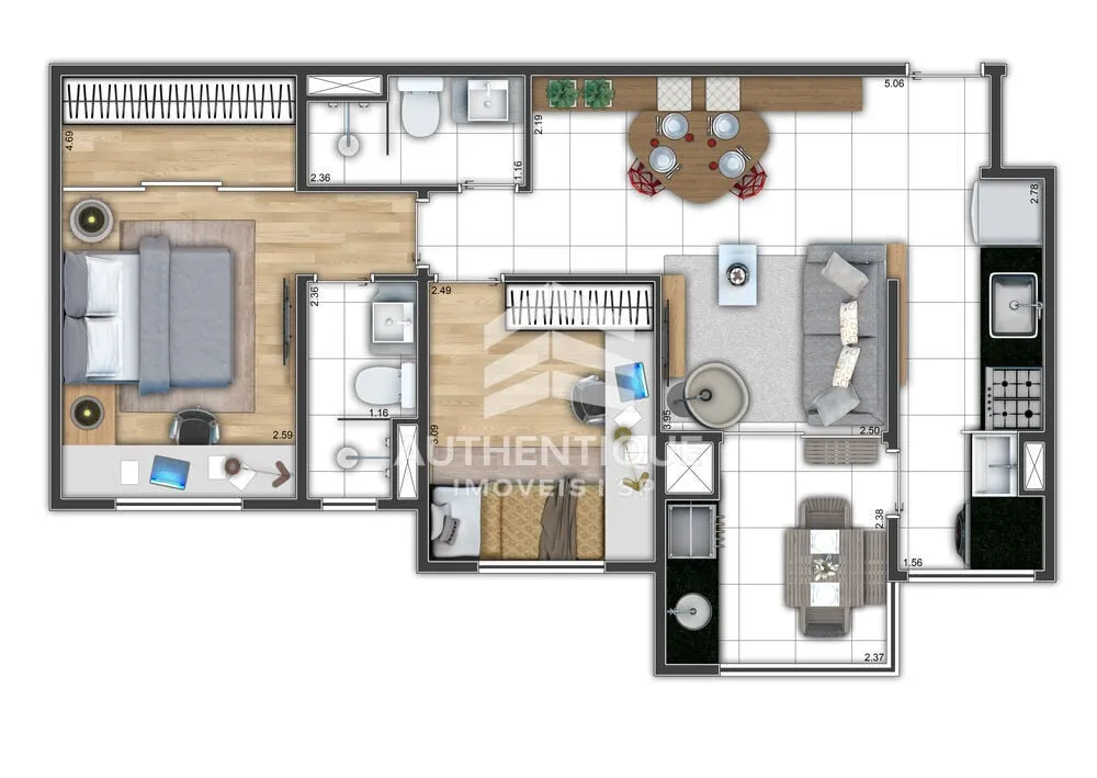 Imagem MOTIRÓ ASSUNÇÃO - SANTO ANDRE - Apartamento à venda no bairro Vila Assunção - Santo André/SP