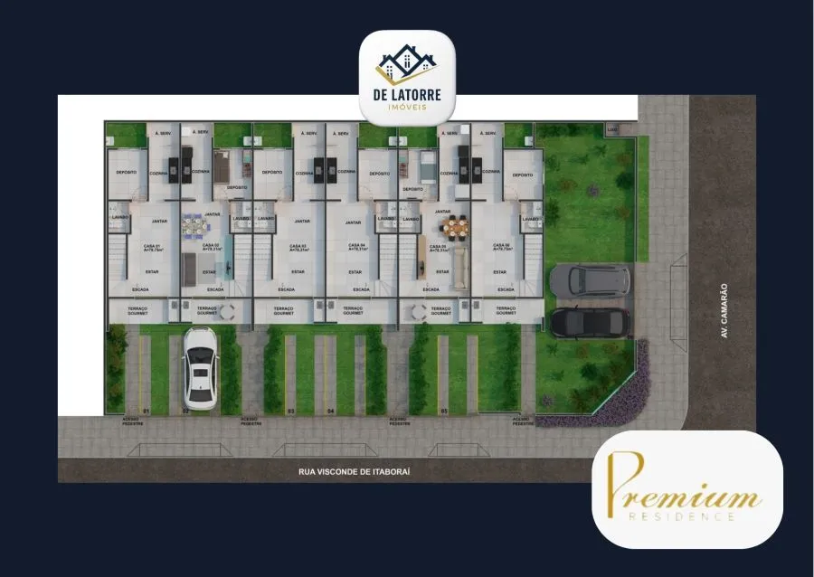 Imagem Premium Residence - Casas Duplex com 03 quartos no Cordeiro