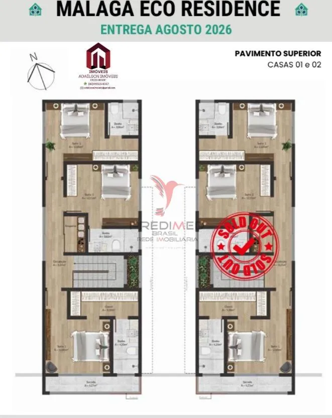 Imagem Málaga Eco À Venda, Casa de Luxo com 3 Quartos no Rio Tavares, Florianópolis