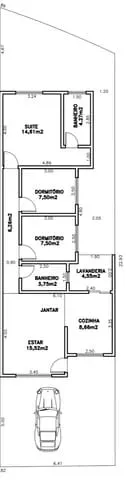 Imagem Casa à venda 3 Quartos, 1 Suite, 2 Vagas, 153.96M², Abaete, Taubaté - SP