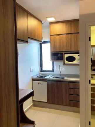 Imagem Flat disponível para locação no Hotel Intercity Interative Jardins, com 23m², 1 dormitório e 1 vaga de garagem