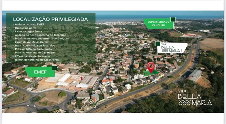 Imagem LANÇAMENTO CASAS A VENDA EM JACARAIPE COM 2 SUITES E QUINTAL - VILA BELLA MARIA 2