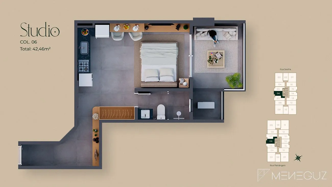 Imagem PIETRA DE SEVILHA - APARTAMENTO NOVO PRAIA DO MORRO - 72x DIRETO C/ CONSTRUTORA