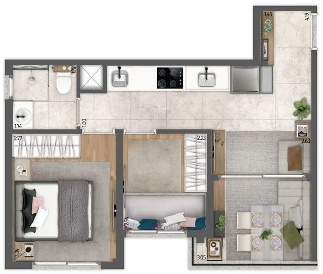Imagem A localizaÃ§Ã£o dos apartamentos da Linha Today Smart Life prioriza sempre a proximidade com estaÃ§Ã...