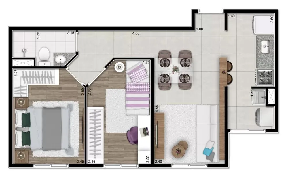Imagem Apartamento com 2 dormitórios à venda, 43 m² por R$ 317.000,00 - Jardim Diogo - Guarulhos/SP