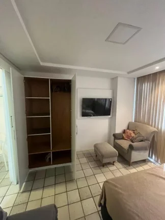 Imagem Flat para Venda em Jaboatão dos Guararapes, Piedade, 1 dormitório, 1 banheiro, 1 vaga