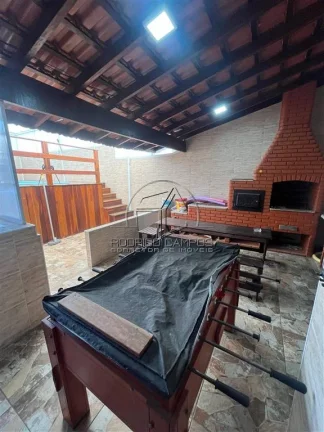 Imagem Casa Geminada Térrea com Piscina e 3 Quartos no Tupi, Praia Grande