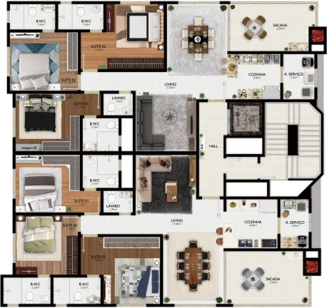 Imagem Flor de Lótus Residence - Apartamento à venda no bairro Morretes - Itapema/SC