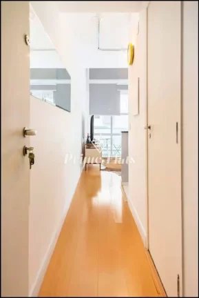 Imagem Flat disponível para locação no Condomínio Edifício Moema Loft, com 45m², 1 dormitório e 1 vaga de garagem