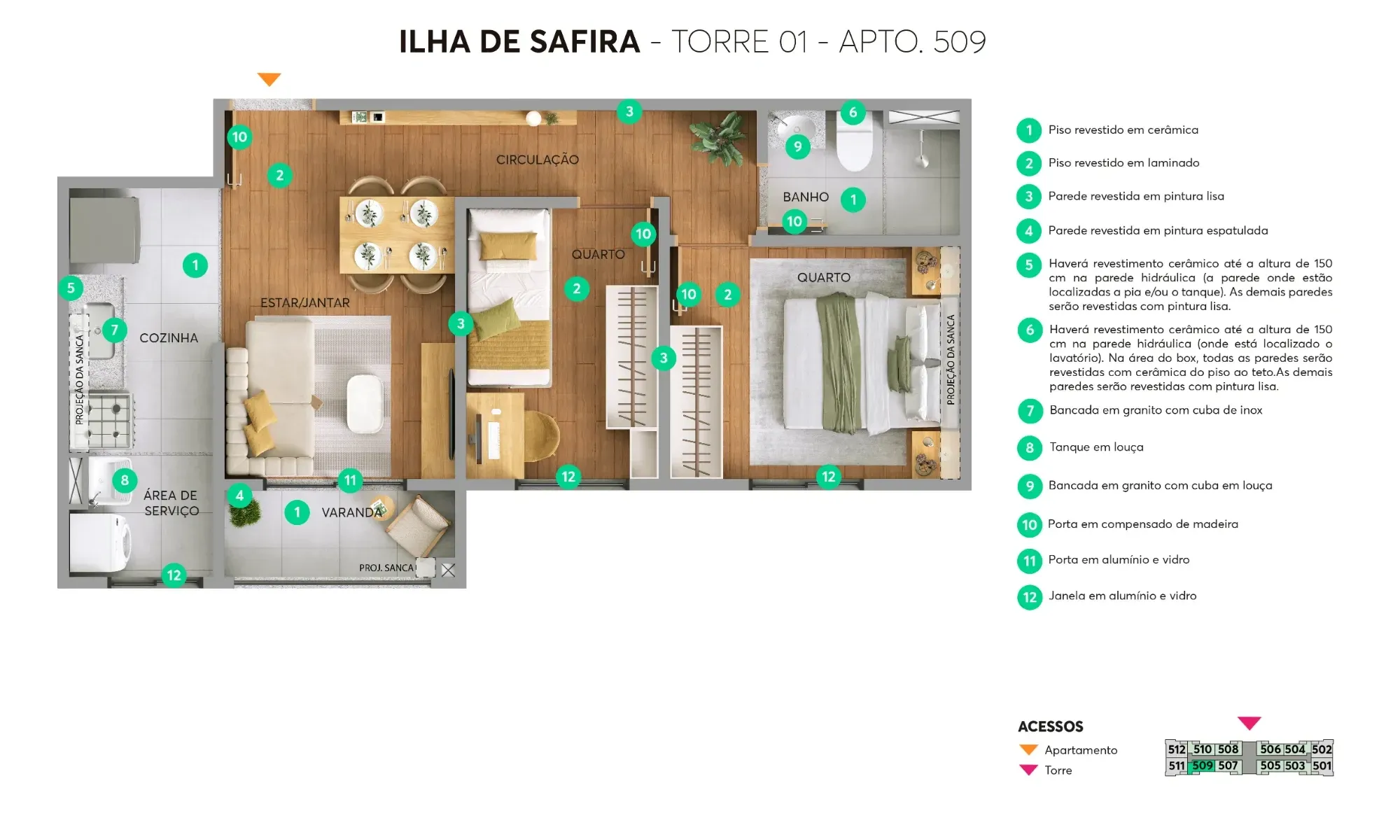 Imagem Edifício Residencial com 2 Quartos à Venda, 40,37 m² em Barro Duro - Maceió