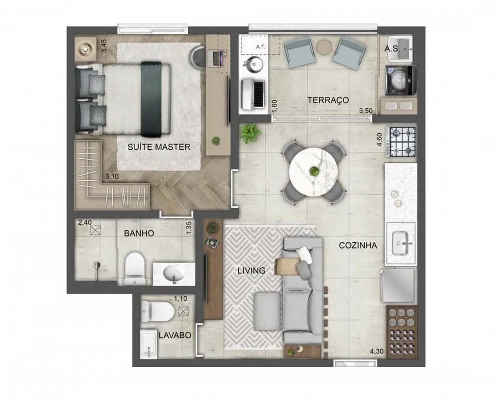Imagem Um Home Resort em meio a cidade, cercado por mais de 140.000m² de áreas verdes do Parque Chácara ...