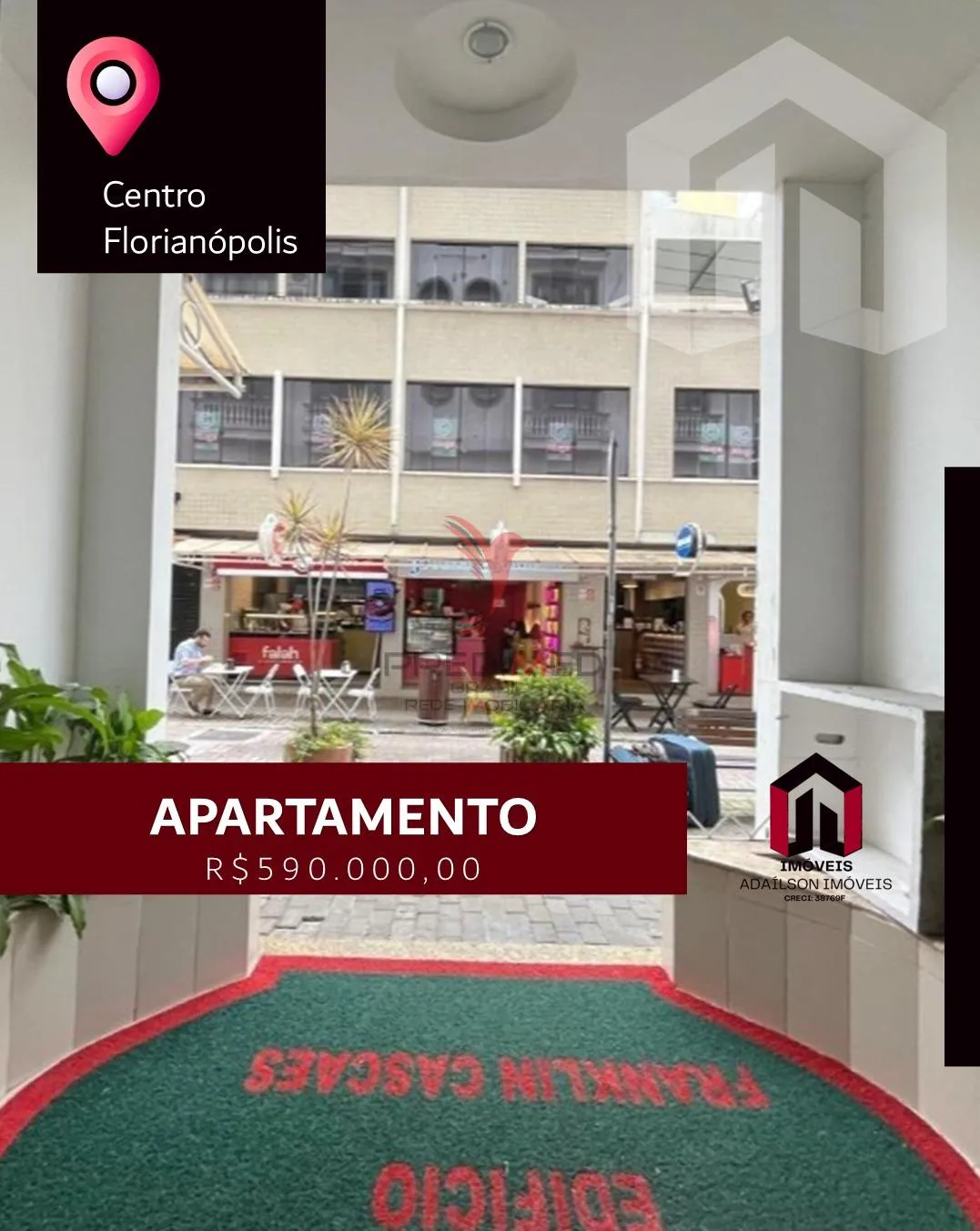 Imagem Apartamento com 2 quarto à venda no Centro, Florianópolis SC BRASIL