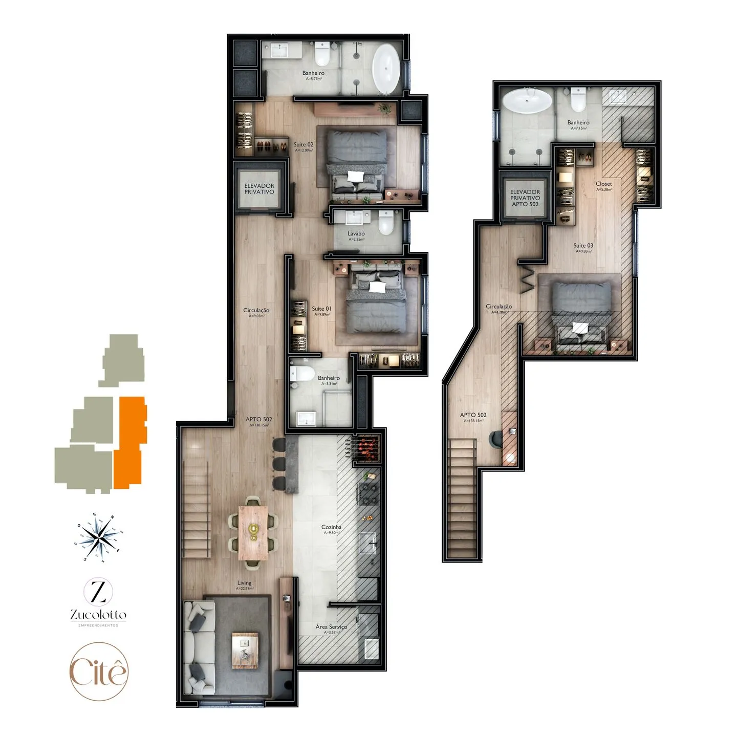 Imagem Apartamento à venda em Gramado, Carniel, com 2 quartos, 79m2