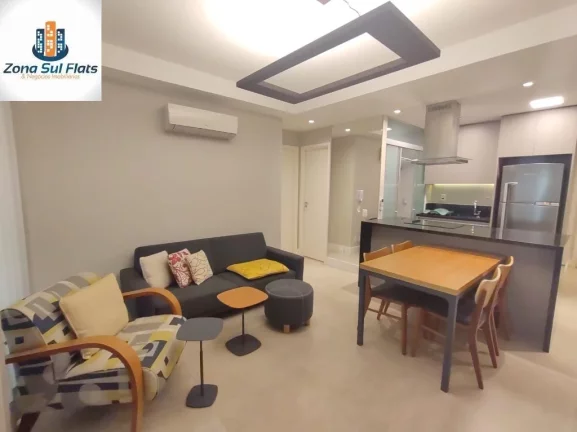 Imagem Apartamento à Venda No Brooklin Com 1 Suíte e 1 Vaga - Mobiliado e Equipado