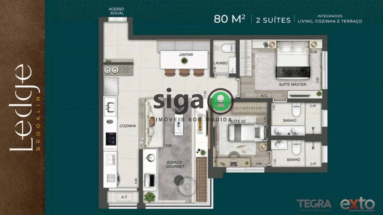 Imagem Apartamento para venda no Brooklin, São Paulo - SP