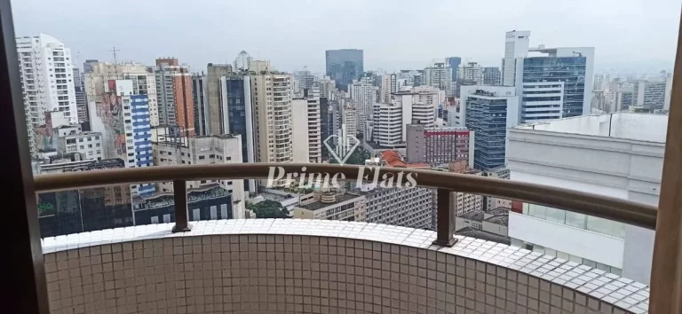 Imagem Flat disponível para venda no Hotel Paulista Wall Street na Bela Vista, com 55m², 1 dormitório e 1 vaga de garagem