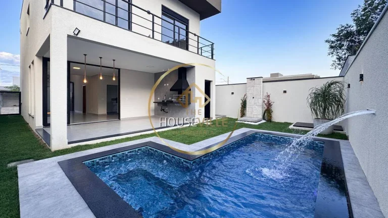 Imagem Casa nova, 3 Dorms, 1 Suíte, Closet, Piscina, Condomínio Fogaça, Jacareí.