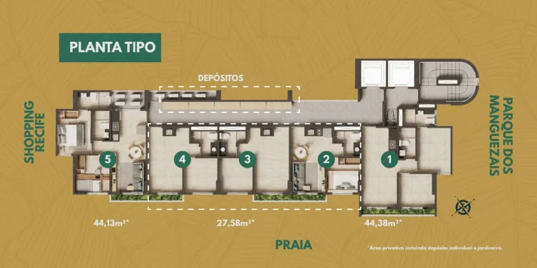 Imagem Apartamento com 2 Quartos à Venda, 44 m² em Boa Viagem - Recife