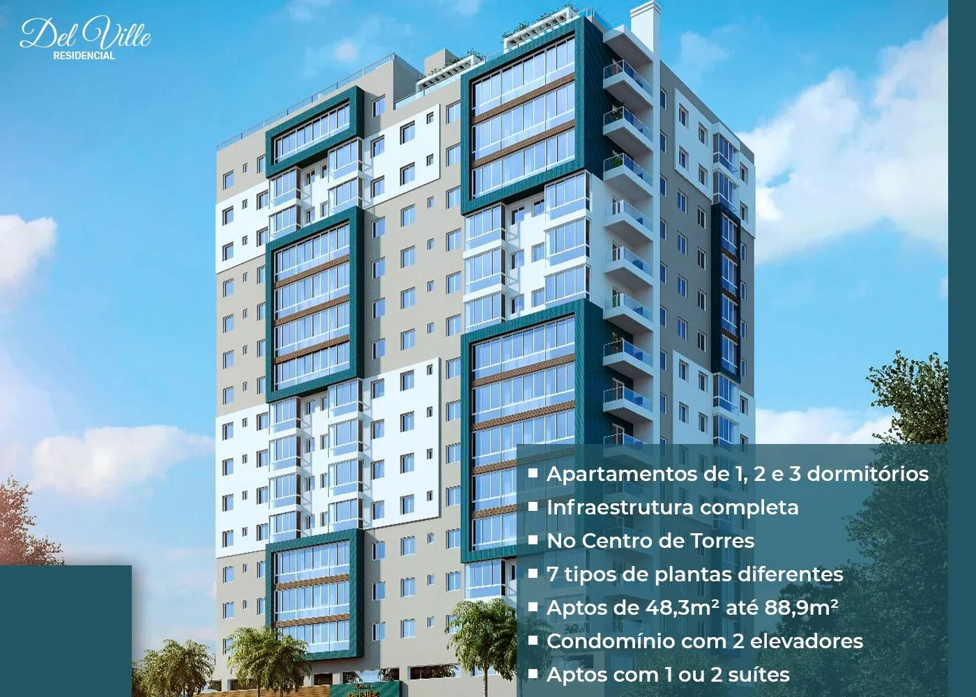 Imagem Apartamento à venda em Torres, Centro, com 2 quartos, 68.34m2