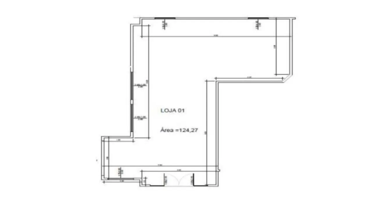 Imagem Sala Comercial para Locação em Sorocaba-SP, Bairro Chácaras Reunidas São Jorge: 1 Sala, 1 Banheiro, 124,27 m² de Área.