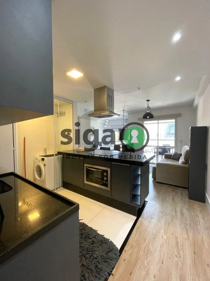 Imagem Apto com 45,51m², Mobiliado, em Pinheiros à venda, 1 quarto e 1 vaga